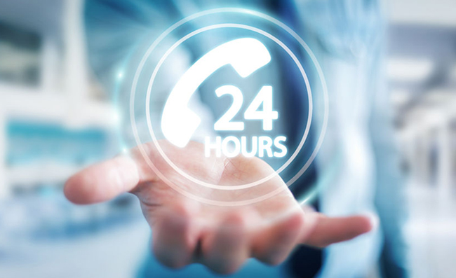 土日祝もつながるのは、ビスカだけ